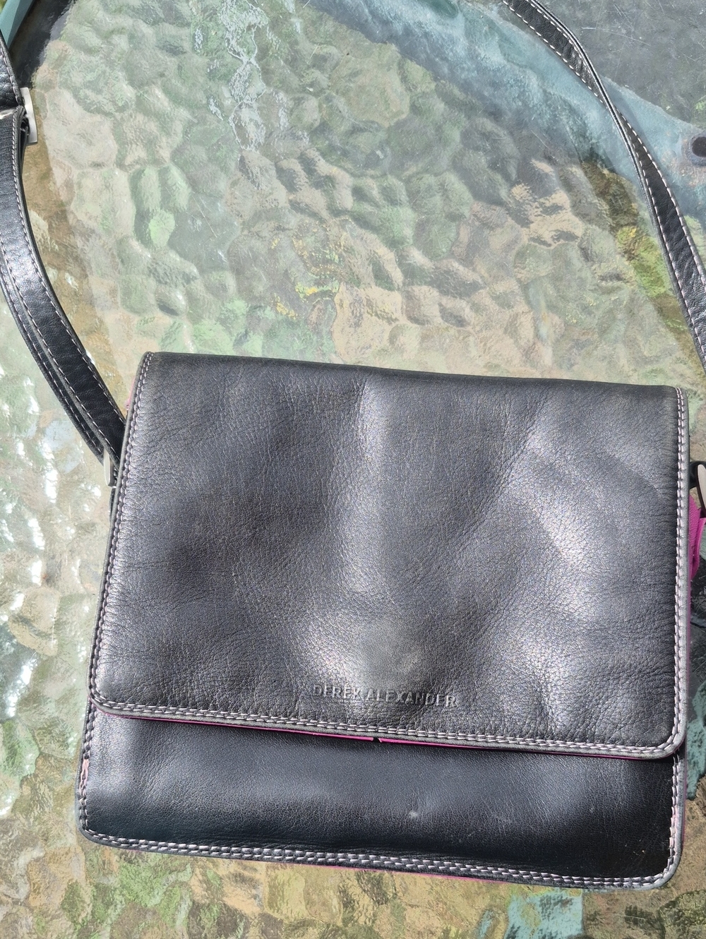 Minimalist Black Leather Crossbody Bag with Flap - Women's Everyday Shoulder Bag